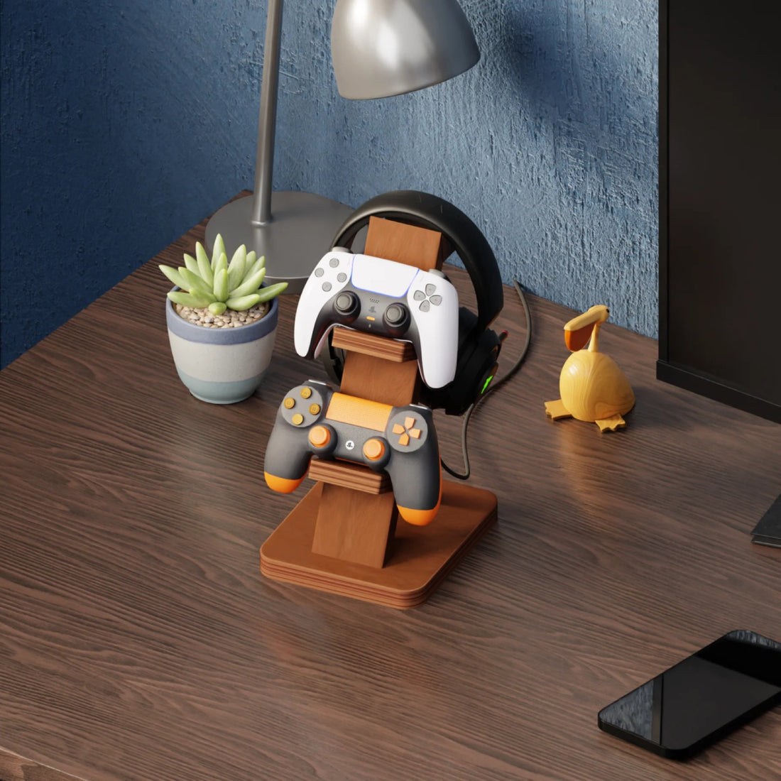 Controller Holder &Headphone Stand